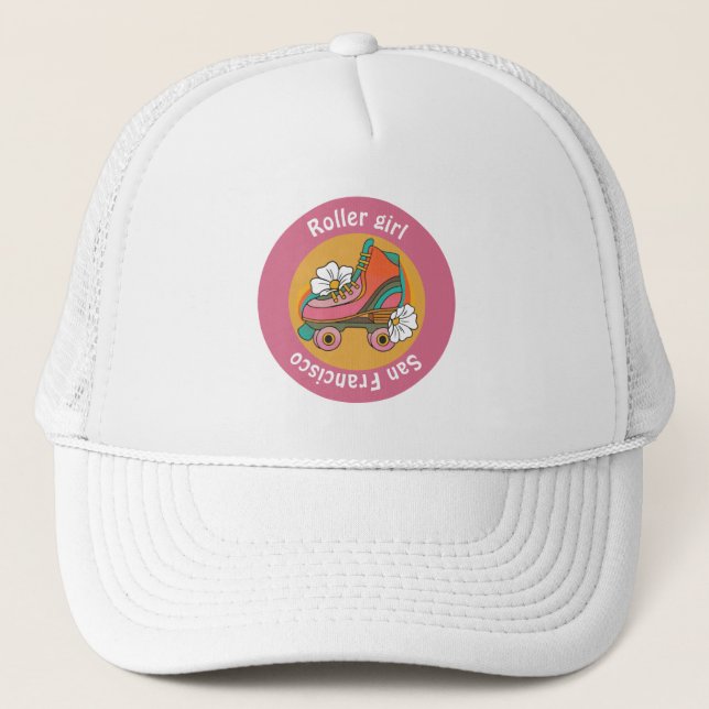 Casquette club d'équipe féminine rose girly (Devant)