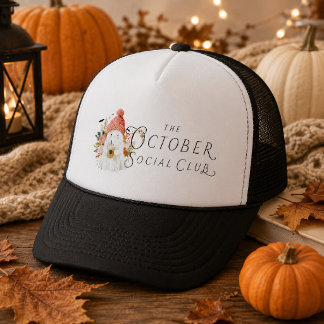 Casquette Club Social d'Octobre Automne Cosy