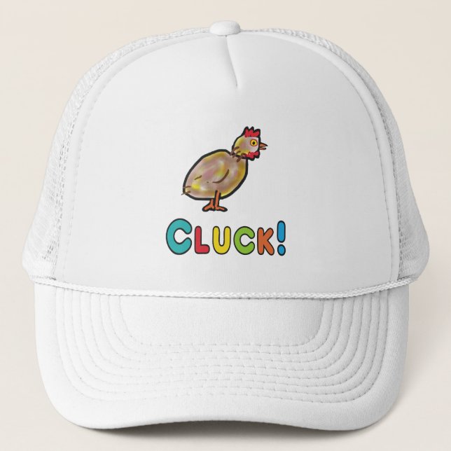 Casquette Cluck de poulet (Devant)