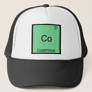 Casquette Co - Copernic Tee Funny Chimie Symbole Élément