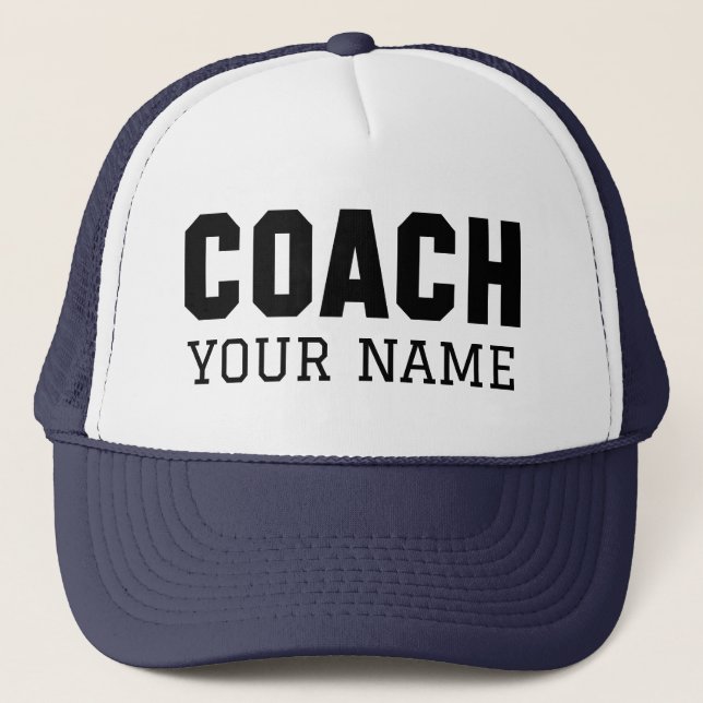 Casquette Coach Votre Nom (Devant)