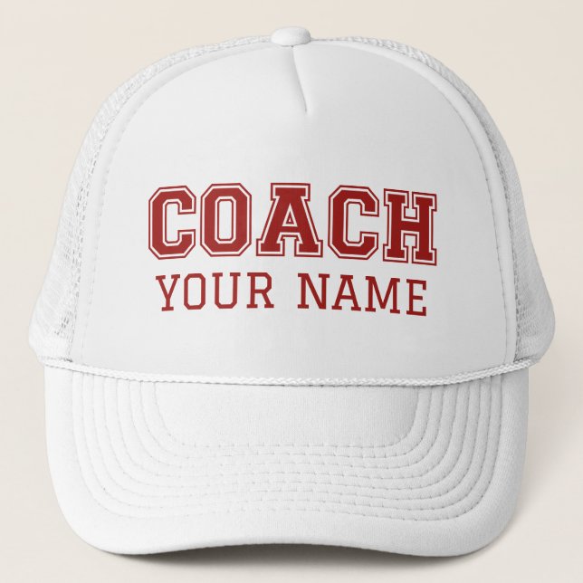 Casquette Coach Votre Nom (Devant)