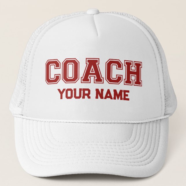 Casquette Coach Votre Nom (Devant)