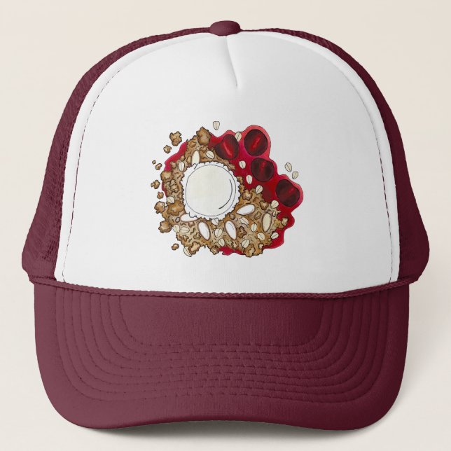 Casquette Cobbler cerise Crumble Dessert Crème de glace Nour (Devant)