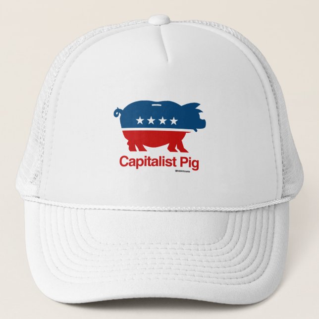 Casquette Cochon capitaliste (Devant)