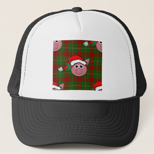 Casquette cochon de noël (Devant)