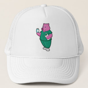Casquette Cochon en infirmière en médecine