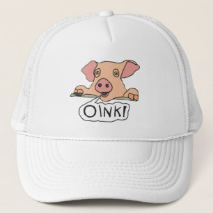 Casquette Cochon rose