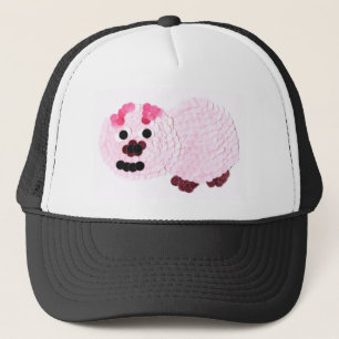 Casquette Cochon rose