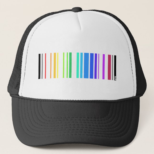 Casquette Code barres gai (Devant)