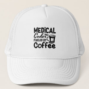 Casquette Code médical Fueled by Coffee Programmer Coding