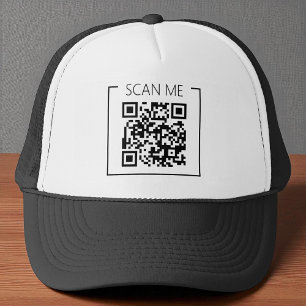 Casquette Code QR Minimaliste Scannez-Moi Entreprise