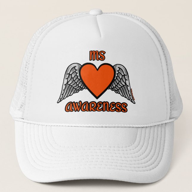 Casquette Coeur/ailes...MS Trucker Chapeau (Devant)