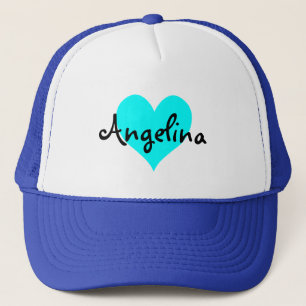 Casquette Coeur Aqua personnalisé