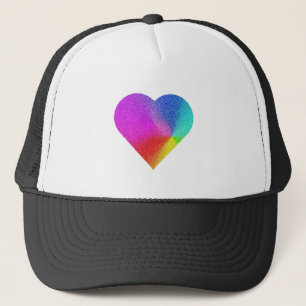 Casquette Coeur arc-en-ciel