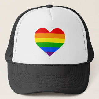 CASQUETTE "COEUR D'ARC-EN-CIEL "