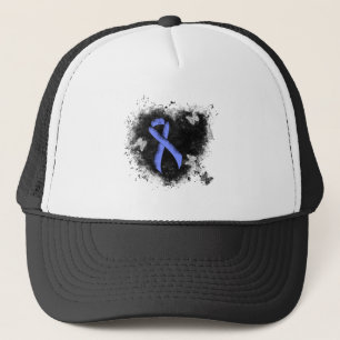 Casquette Coeur de gravité du ruban bleu de sensibilisation
