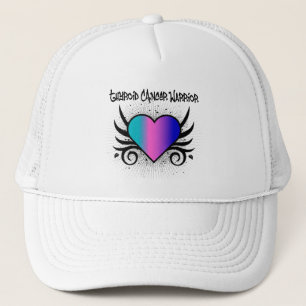 Casquette Coeur de guerrier de cancer de la thyroïde