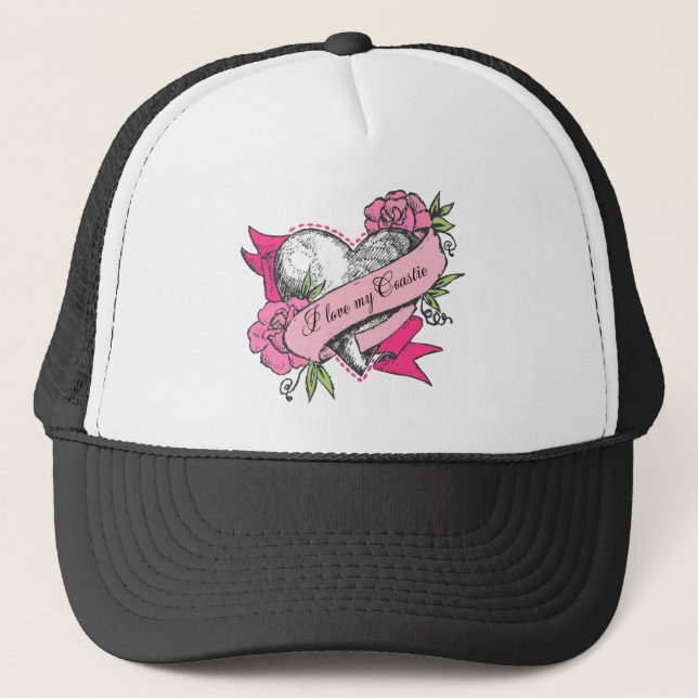 Casquette Coeur et Rose (Devant)