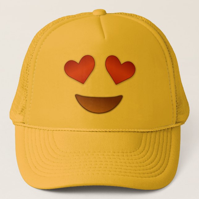Casquette Coeur mignon pour l'emoji de yeux (Devant)