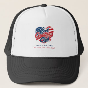 Casquette Cœur patriotique personnalisé "Club des superds gr