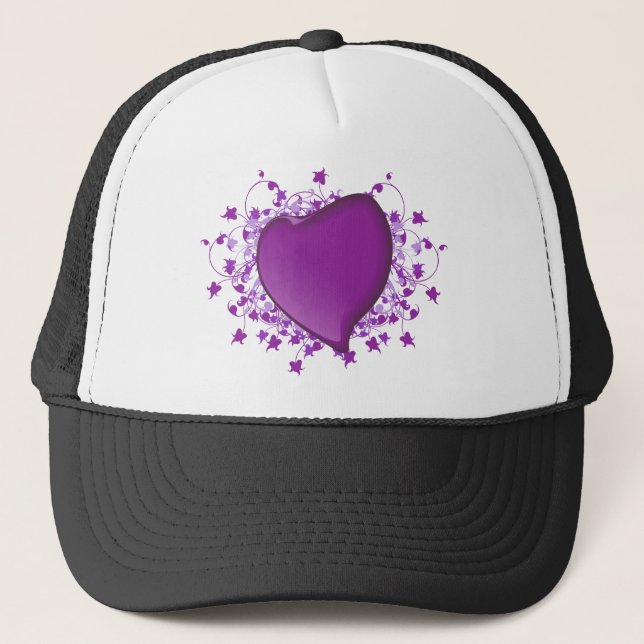 Casquette Coeur pourpre (Devant)