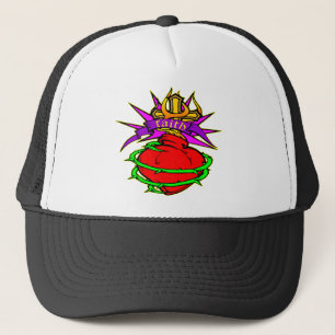 Casquette Coeur sacré de tatouage de foi de Jésus-Christ
