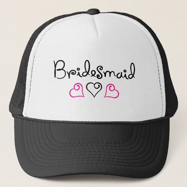 Casquette Coeurs de la demoiselle d'honneur trois (Devant)