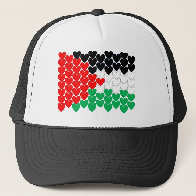 Casquette Coeurs de la Palestine (Devant)