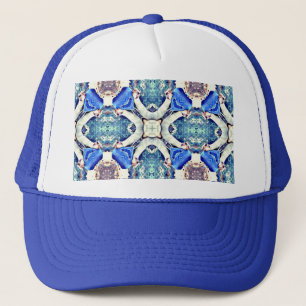 Casquette Coeurs de mandala bleu motif Thunder_Cove