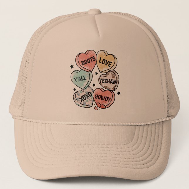Casquette Coeurs thématiques Cowboy Cowgirl (Devant)