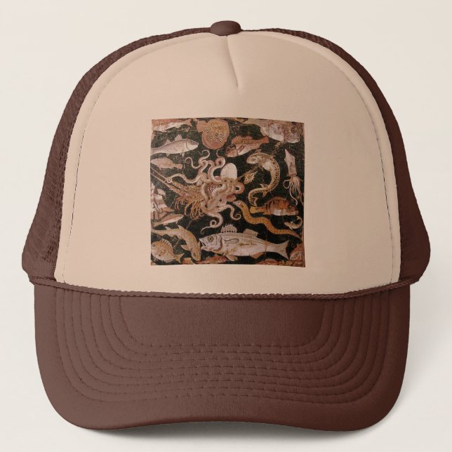 CASQUETTE COLLECTE POMPEII / OCÉAN - SCÈNE DE VIE MARINE (Devant)