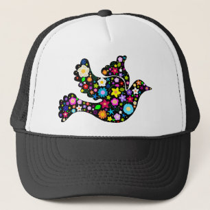 Casquette Colombe de fleurs d'été