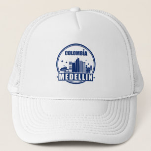 Casquette Colombie Medellin Cityscape Skyline Trucker Chapea