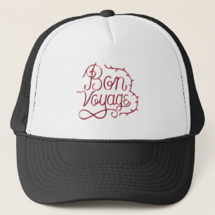 Casquette Colonne de calligraphie bon voyage