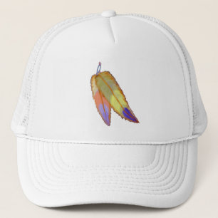 Casquette coloré de plumes