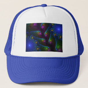 Casquette Colorful Luminous Abstract Modern Trippy Fractal