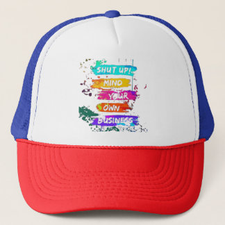 Casquette Colorful Shut Up Mind Votre Propre Affiche d'entre