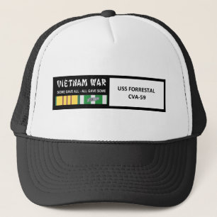 CASQUETTE COMBATTANT D'USS FORRESTAL VIETNAM