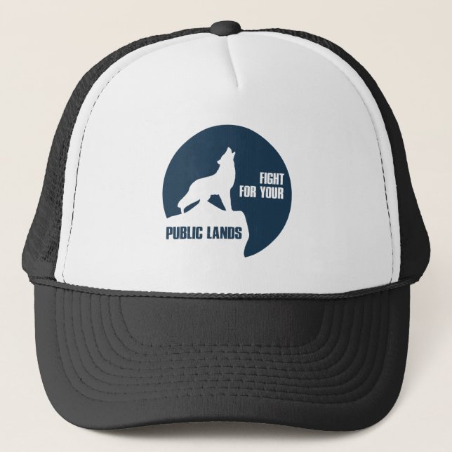 Casquette Combattre Pour Votre Loup De Terres Publiques (Devant)