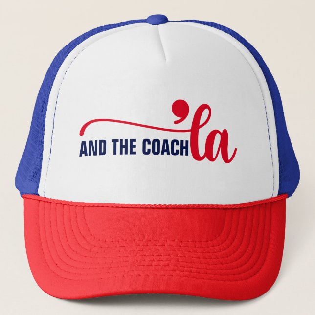 Casquette Comma la & Coach | Entraîneur Kamala Harris (Devant)