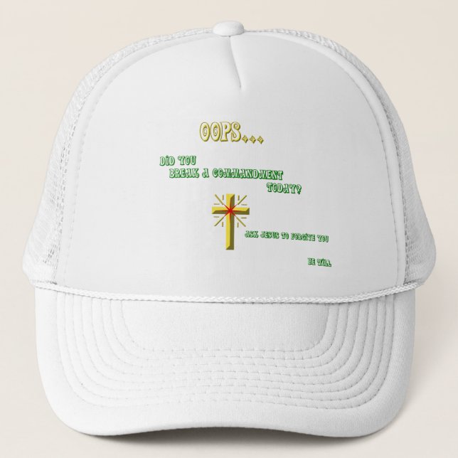 Casquette Commandement cassé Christian (Devant)