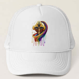 Casquette Conception artistique contemporaine d'une figure c