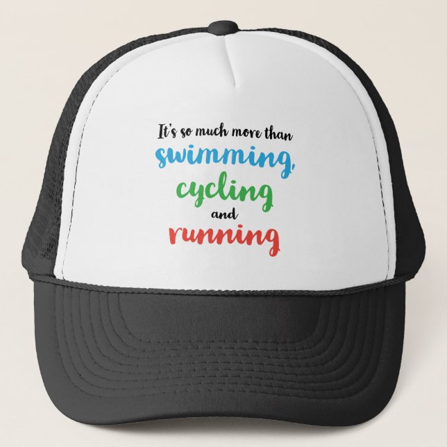 Casquette Conception cool et originale pour les triathlètes (Devant)