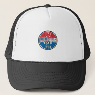 Casquette Conception de badge vintage patriotique d'équipe d