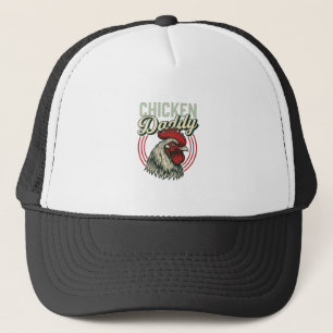 Casquette Conception de chemise de coq de papa de poulet vin
