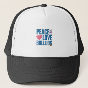 Casquette Conception de chemise pour chien vintage Peace Lov