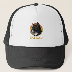 Casquette Conception de chemise pour papa de chat vintage ré
