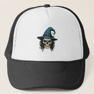 Casquette Conception de chemise vectorielle Halloween crâne 
