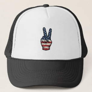 Casquette Conception de chemise vectorielle main de paix pat